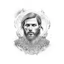 Joshua 1:9 with Roman numerals tattoo design idea