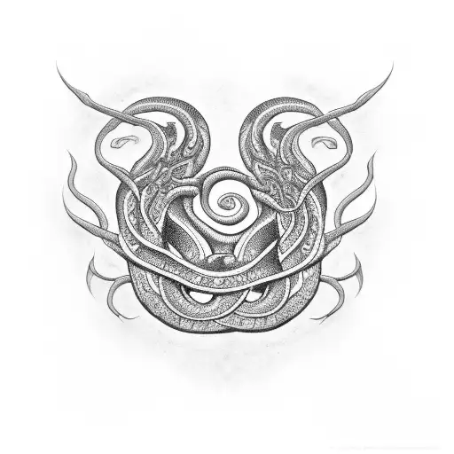 serpents breath  tattoo design idea