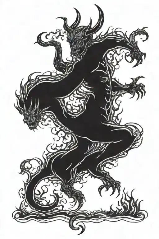 standing in devils neck tattoo tattoo design idea