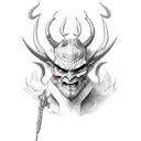 devil 666 tattoo design idea