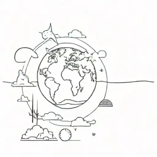 Climate change tattoo design idea