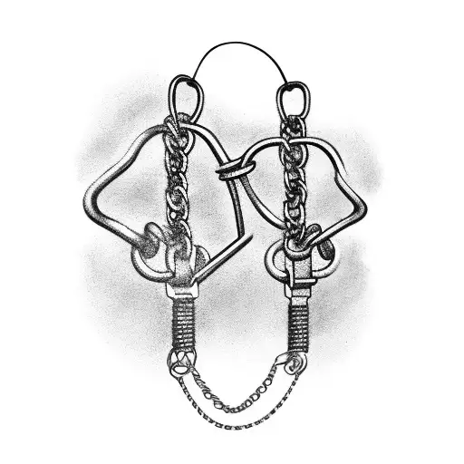 chains and shackles hands tattoo design idea