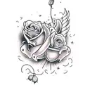 potinho com poção do amor  tattoo design idea