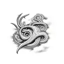 kraken sea monster and battleship sleeve tattoo tattoo design idea