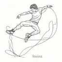 sometimes the only way is jumping I hope your not afraid of heights  tattoo design idea
