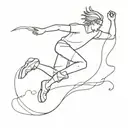 sometimes the only way is jumping I hope your not afraid of heights  tattoo design idea