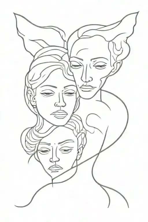 mom and dad dead tattoo design idea