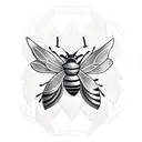 two bees as ghost tattoo design idea