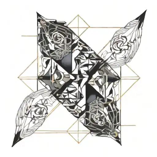 gemini sign tattoo design idea