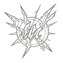 ac dc lightning tattoo design idea