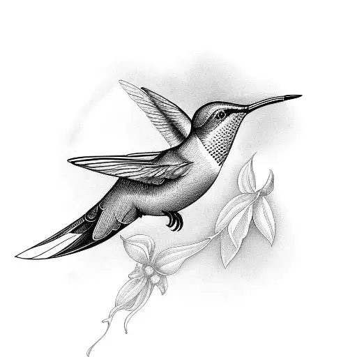 humming bird with 1928-2014 in  tattoo design idea