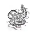 taurus snake tattoo design idea