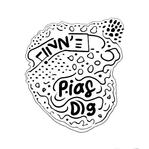 fine line separating sand and sea with a paw print for each dog i've ever owned tattoo design idea