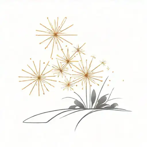 firework tattoo design idea