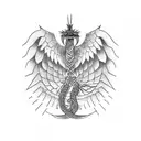 Quetzalcoatl  tattoo design idea