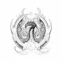 Quetzalcoatl  tattoo design idea
