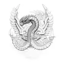 Quetzalcoatl  tattoo design idea