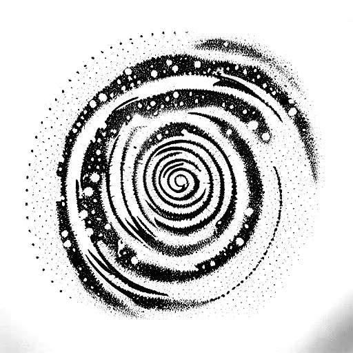 spiral galaxy tattoo designs