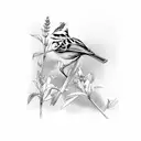 3 sparrows  tattoo design idea