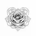 The name Zyon with roses in the background and an autism symbol in the letter Z tattoo design idea