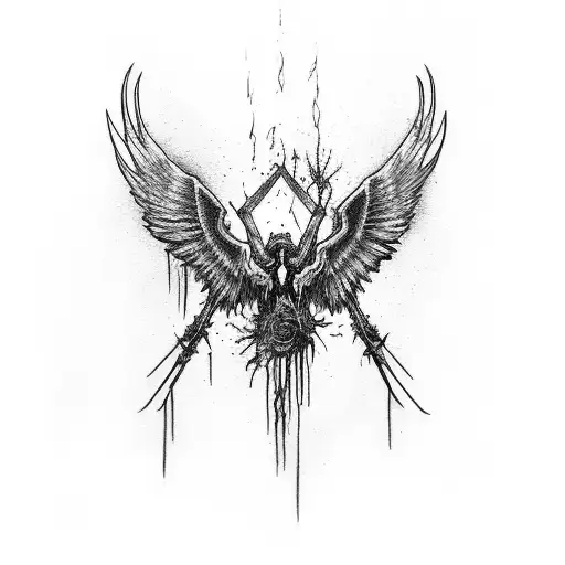 the walking dead inspired tattoo based on this quote: my mercy prevails over my wrath tattoo design idea