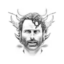 rick grimes - my mercy prevails over my wrath tattoo design idea