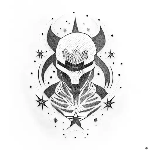 Winter Soldier Star tattoo design idea