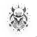 Winter Soldier Star tattoo design idea