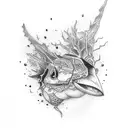 Anxiety tattoo design idea