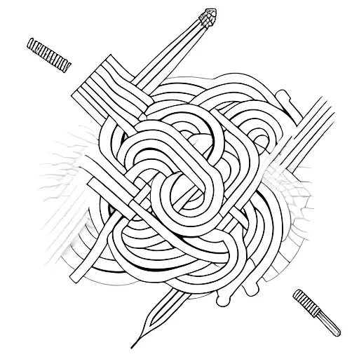 the reed bends but does not break tattoo design idea