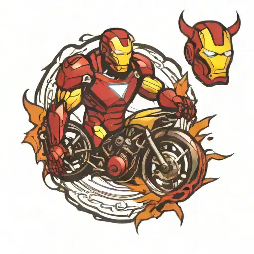 Ironman triathlon logo tattoo design idea