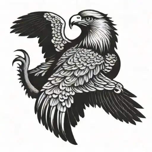 Eagles Jatayu tattoo design idea