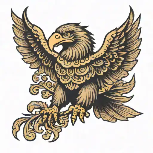 Eagles Jatayu from Ramayana tattoo design idea