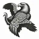 Eagles Jatayu tattoo design idea