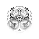 gemini zodiac tattoo design idea