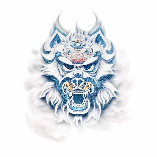 Foo Dog tattoo design idea