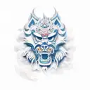 Foo Dog tattoo design idea