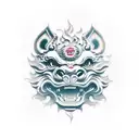 Foo Dog tattoo design idea
