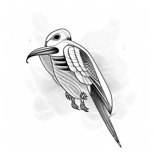 clipper ship with swallow tail bird tattoo design idea