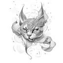 cursive  tattoo design idea