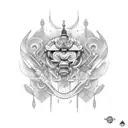 ferramentas de ogun tattoo design idea