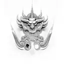 ferramentas de ogun tattoo design idea