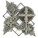 jerusalem and cross tattoo tattoo design idea