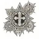 jerusalem and cross tattoo tattoo design idea