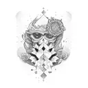 otoño y sol tattoo design idea