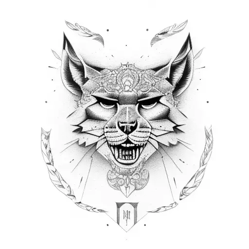 lince ibérico  tattoo design idea