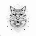 lince ibérico  tattoo design idea