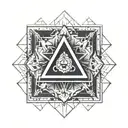 impossible triangle tattoo design idea