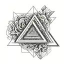 impossible triangle tattoo design idea