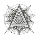 impossible triangle tattoo design idea